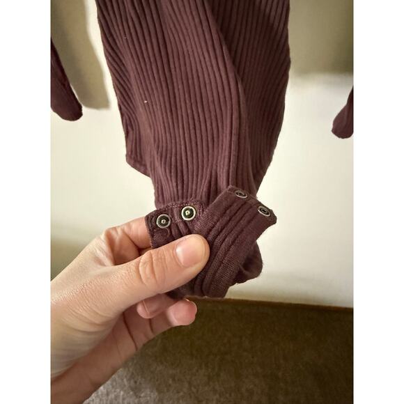 Abercrombie & Fitch Hook-and-Eye Brown Bodysuit - Picture 4 of 6